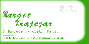 margit krajczar business card